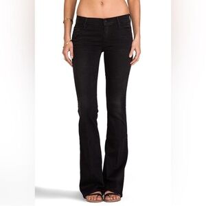 Mother The Cruiser Fashionably Late Black Flared Jeans 25 New w Tags